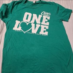 Raisen cane chicken fingers crew shirt. Medium. #98b#